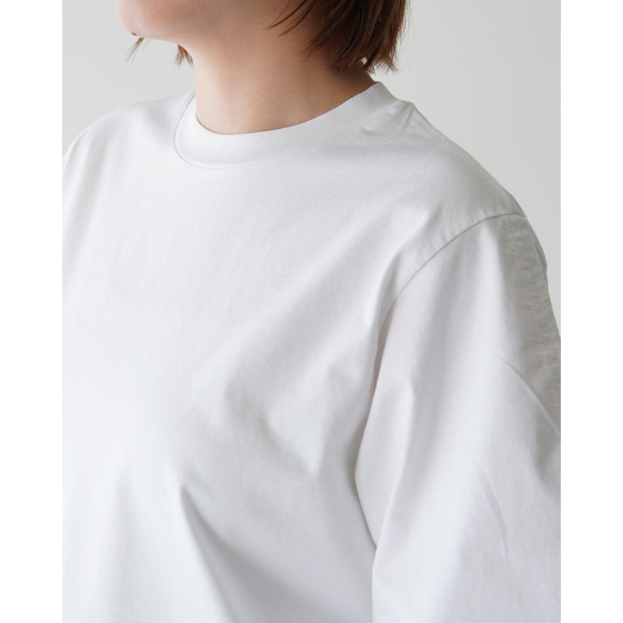 ロエフ LOEFF オーガニックコットン クレセントスリーブ Tシャツ LF ORG CTN CRCNT SRT レディース 2024春夏 8817-699-0040｜crouka｜07