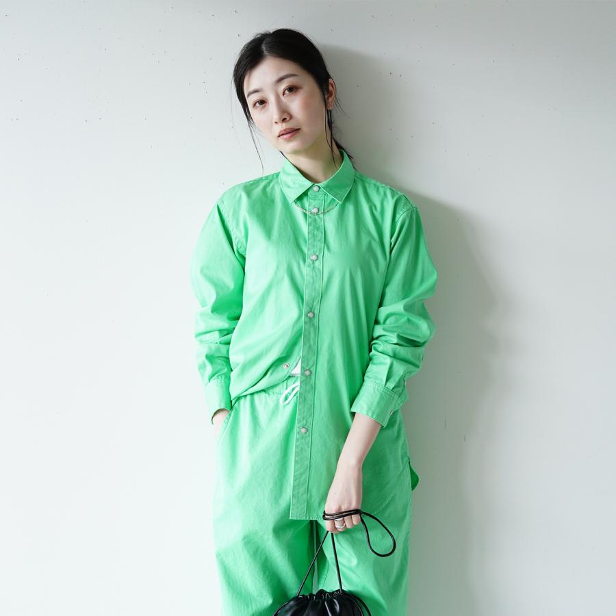 LOEFF ロエフ コットン ギャバ レギュラーカラーシャツ L F/CTN GABA P 