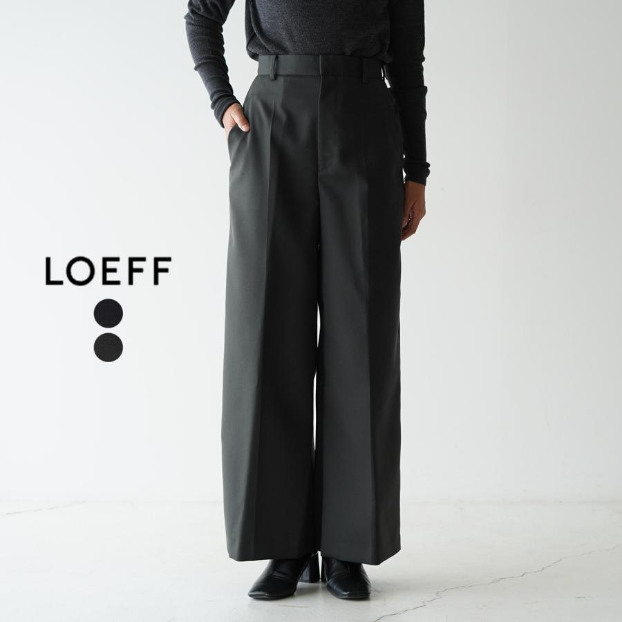 LOEFF ロエフ/LOEFF ギャバ バギー パンツ/GABA BAGGY TRS