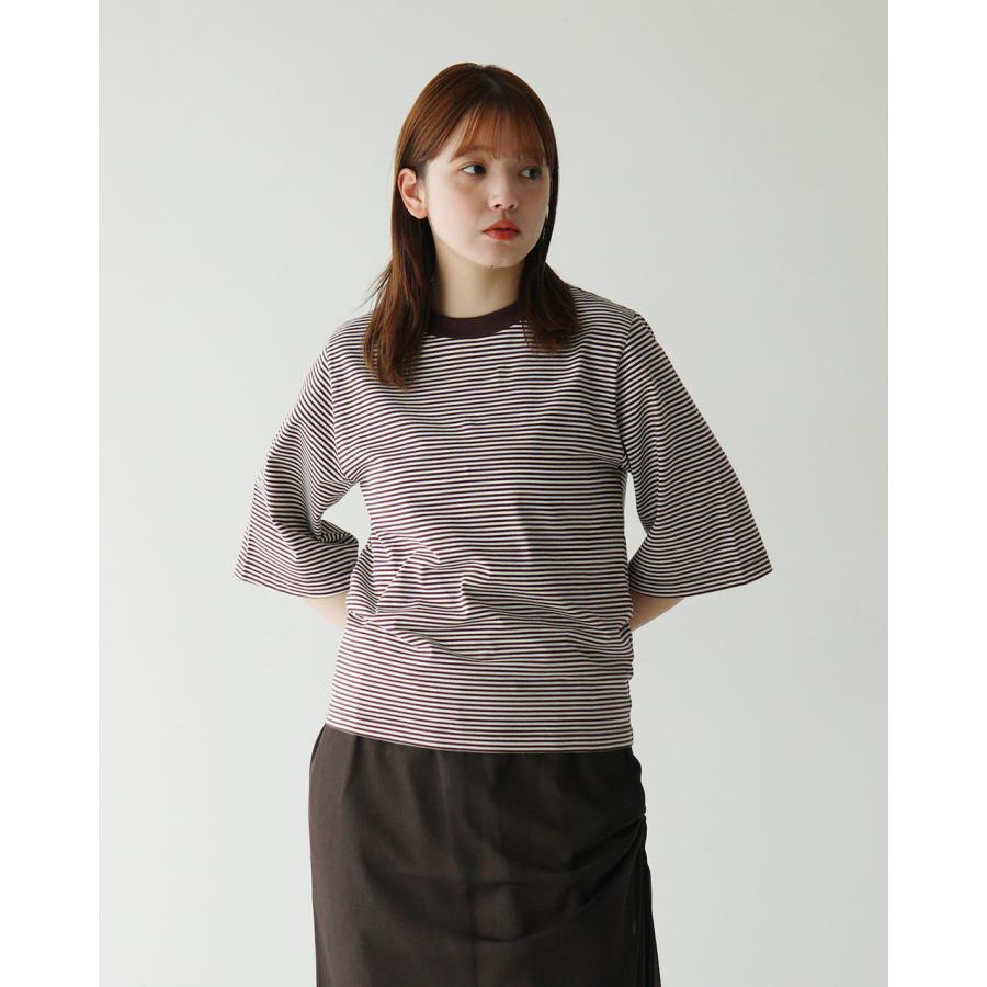 LOEFF アウトレット！ロエフ Tシャツ 無地 ボーダー スビン