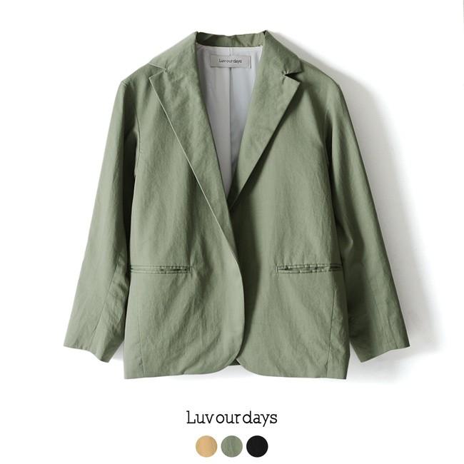 ラブアワーデイズ Luvourdays Shirts Jacket シャツジャケット テーラード ボタンレス ジャケット ・LV-JK9121