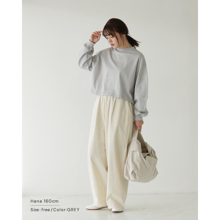 トップス momon manon｜クロップド丈 ロングスリーブ Tシャツ SWICH SLEEVE LS
