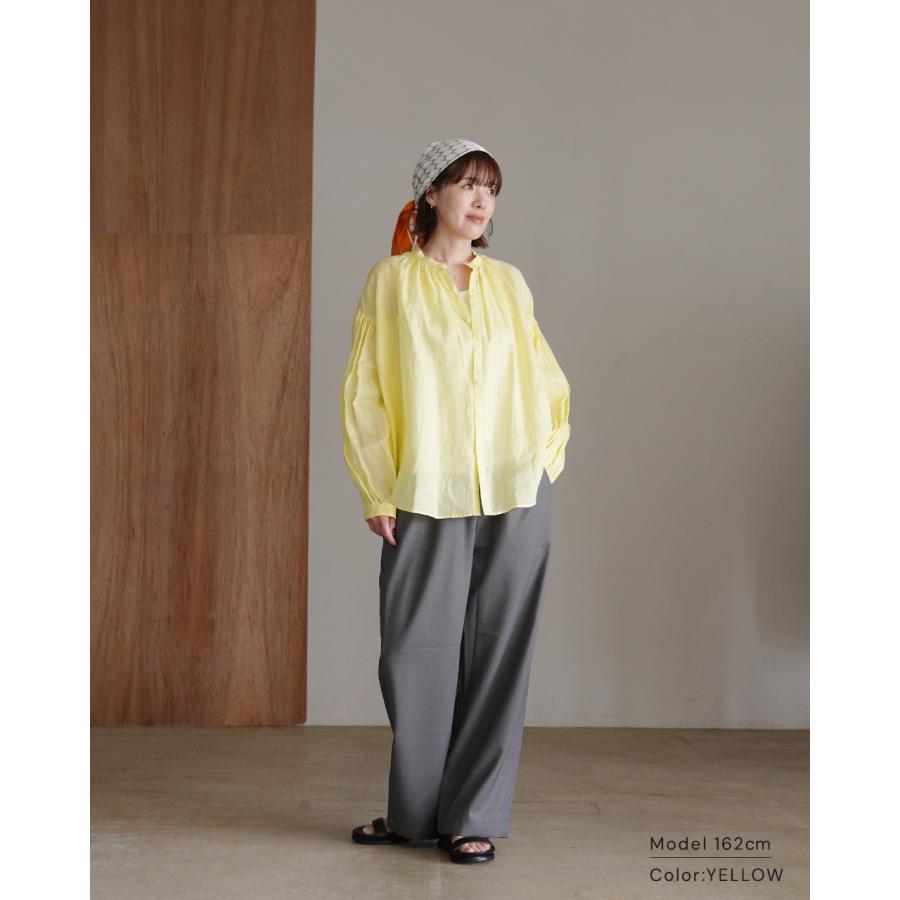 Manon fripes ノーカラーシャツ MANON（マノン） HOSHII TO DEAU ホシイトデアウ ×manon aranciato別注