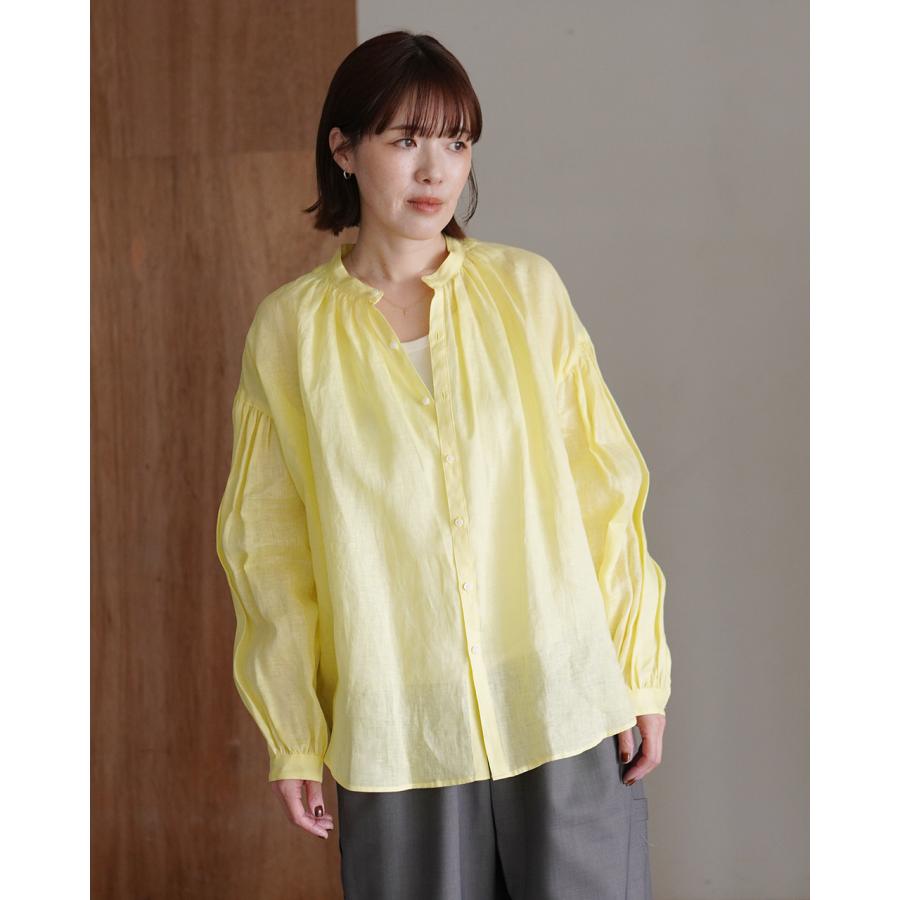 Manon fripes ノーカラーシャツ MANON（マノン） HOSHII TO DEAU ホシイトデアウ ×manon aranciato別注