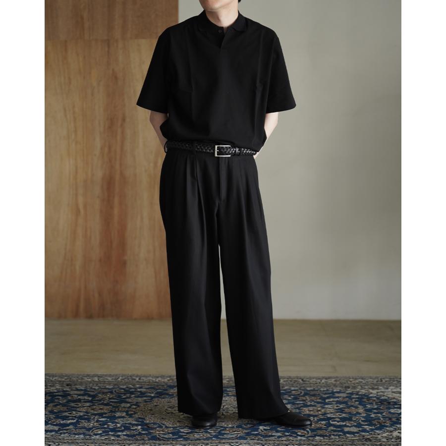 マーカウェア MARKAWARE パンツ オーガニックコットンサバイバルクロス トリプルプリーテッドワイドトラウザーズ メンズ A26A93PT03C 【レビュー企画対象】 xp10の画像