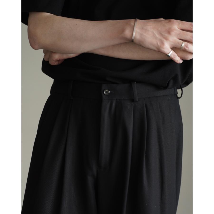 マーカウェア MARKAWARE パンツ オーガニックコットンサバイバルクロス トリプルプリーテッドワイドトラウザーズ メンズ A26A93PT03C 【レビュー企画対象】 xp10の画像