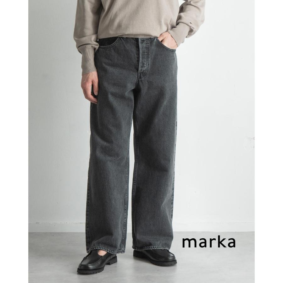 レビュー高評価商品 13.5oz マーカ marka セルビッチデニム オーガニック ワイドレグ パンツ