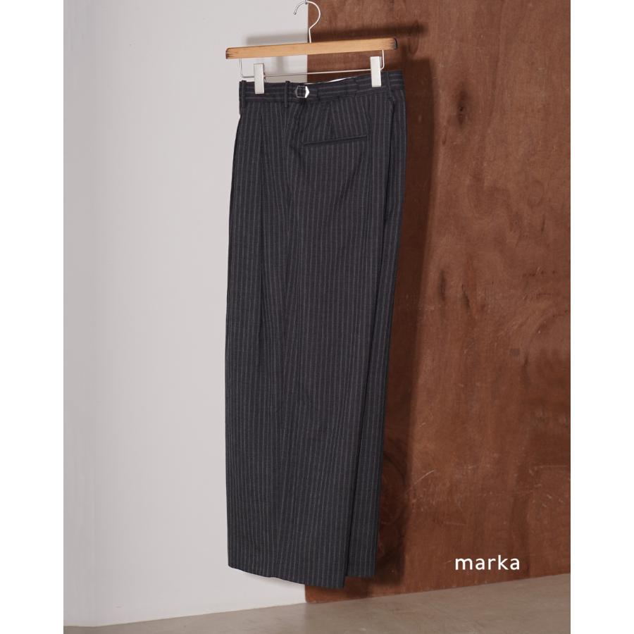 marka（マーカ） SALE！マーカ スラックス ワイド ツータックバギー