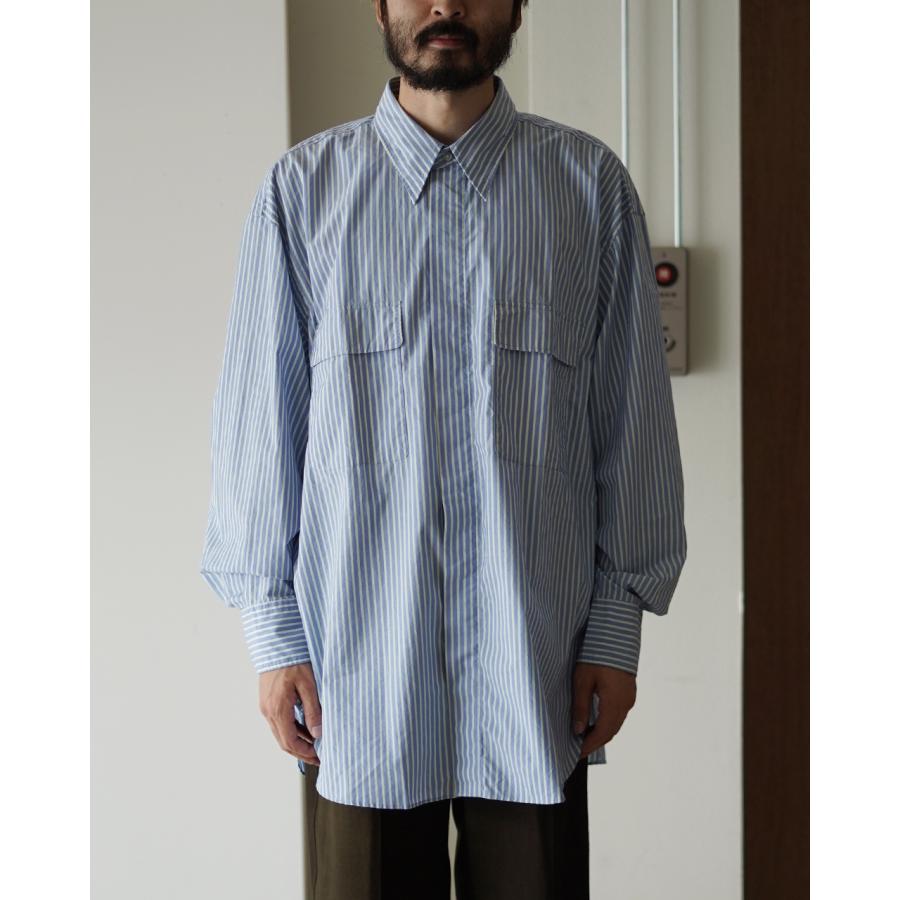 Marvine Pontiak 綿ブロード フライフロント 3B 長袖 シャツ マーヴィンポンティアック MarvinePontiak シャツ フライフロント3