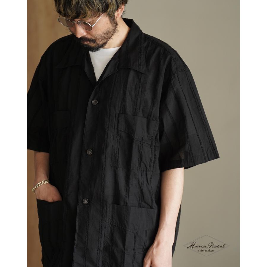 美品　Marvine Pontiak Shirt Makers 黒　シャツ 期間限定ポイント10倍！ マーヴィンポンティアックシャツメーカーズ