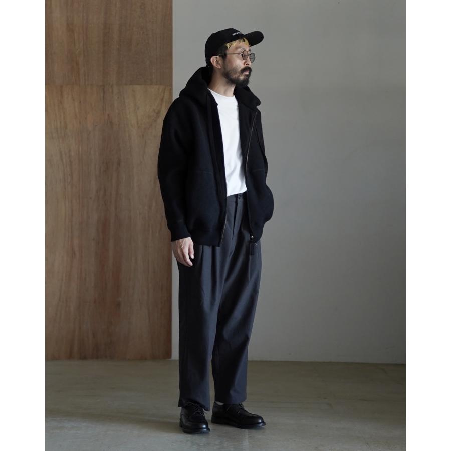 メイカム MAYKAM ウール スウェット ジップフーディー メンズ WOOL 
