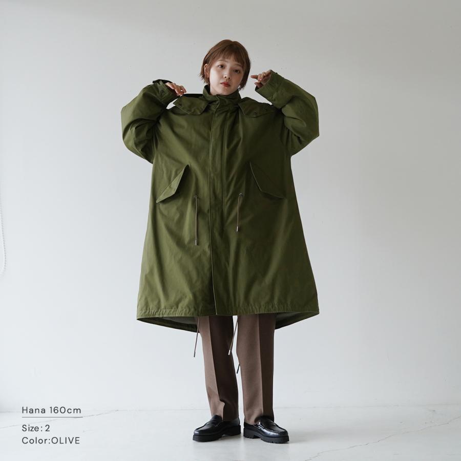 ミフュー miffew フィールド ダウンコート FIELD DOWN COAT フードコート ミリタリーコート ユニセックス FEW23WJK5102｜crouka｜16