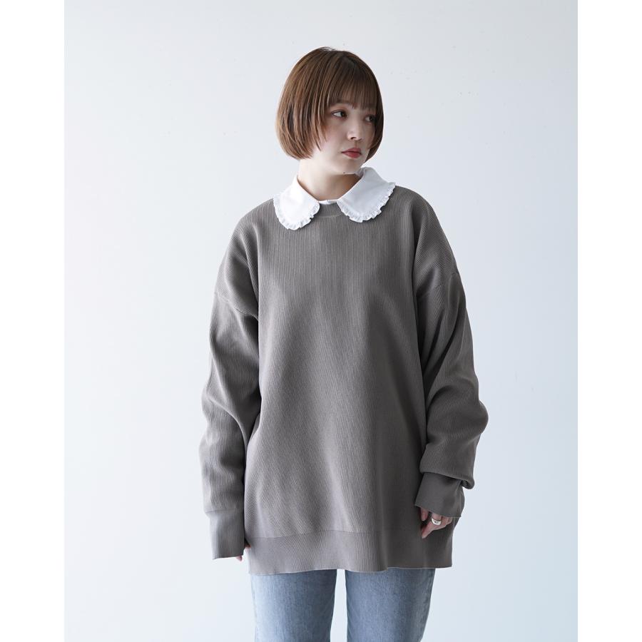 ミズイロインド mizuiro ind クルーネック ワイド プルオーバー crew neck wide P O ニット セーター 2024春夏 1-220016｜crouka｜07