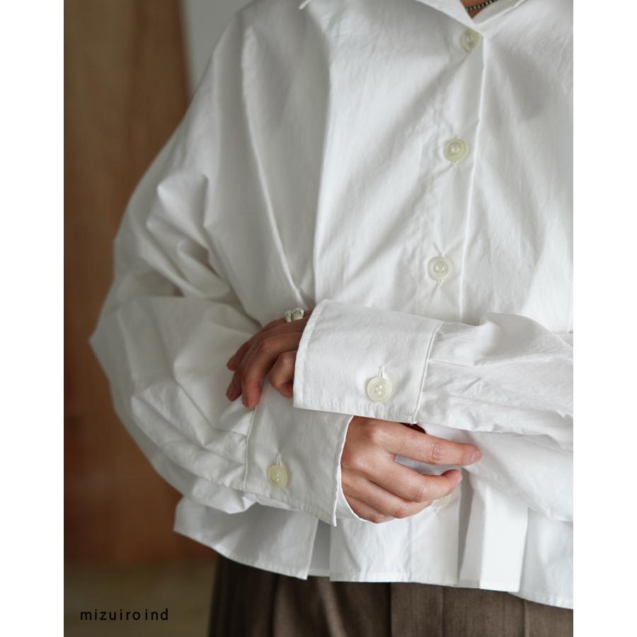 mizuiroind（ミズイロインド） コクーンショートシャツ レディース