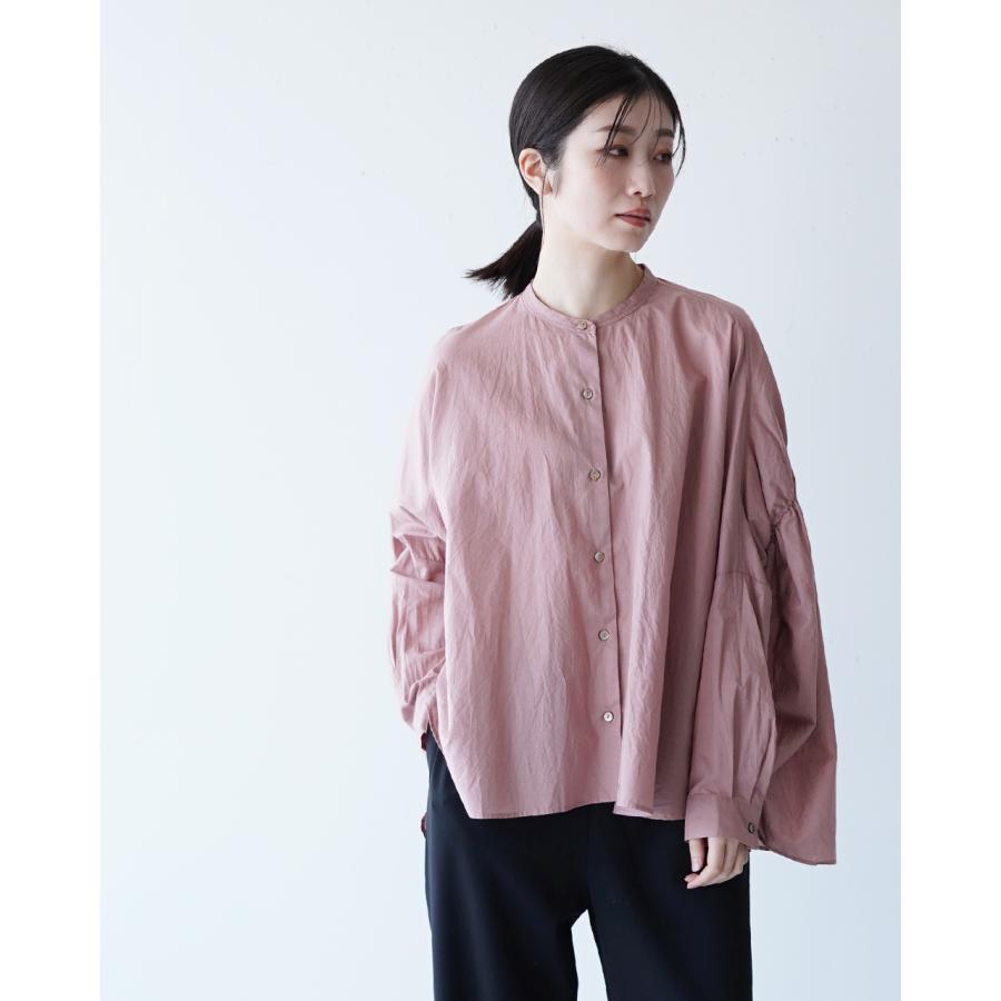 ミズイロインド mizuiro ind バックギャザー ワイド シャツ back gathered wide shirt レディース 2024春夏 1-238975｜crouka｜02