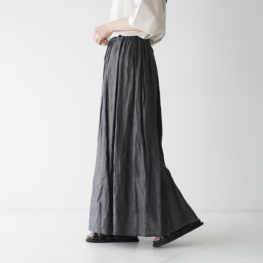 ミズイロインド mizuiro ind タック ギャザー ロングスカート tuck gather long skirt レディース 2022春夏 1-269905｜crouka｜12