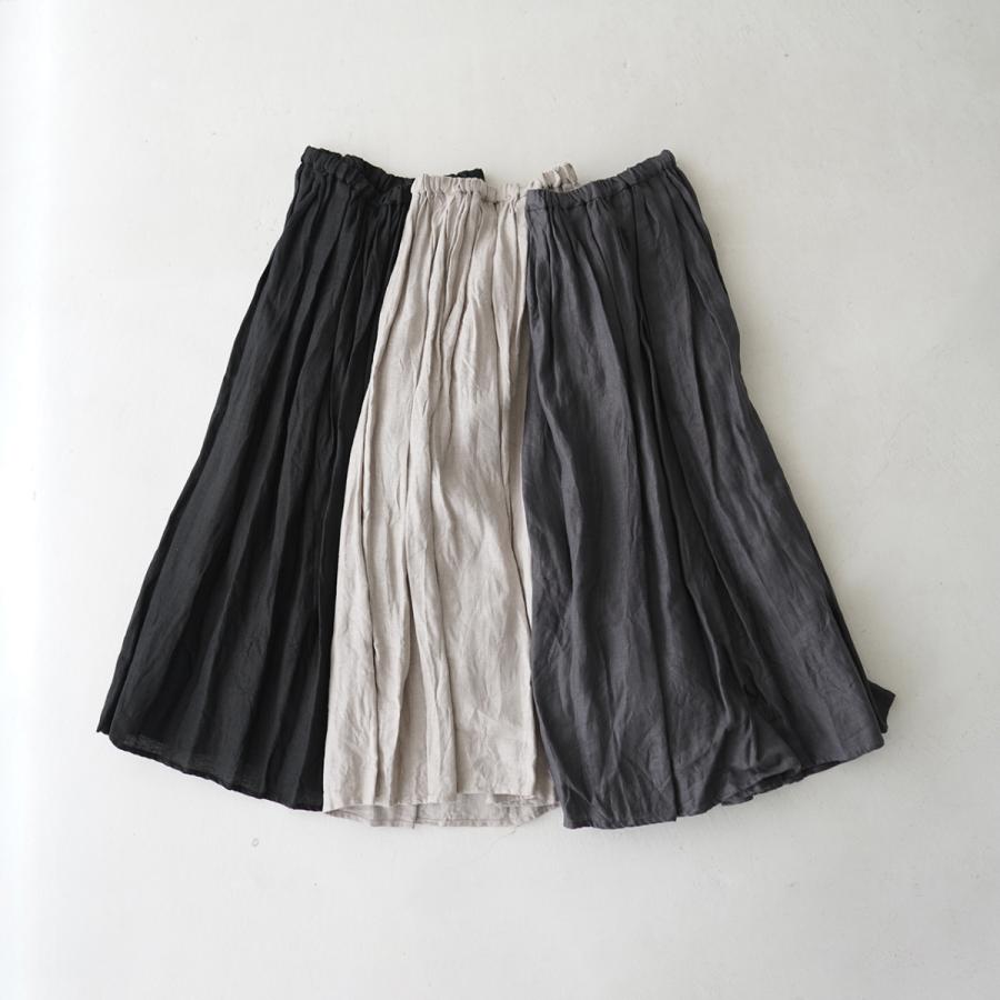 ミズイロインド mizuiro ind タック ギャザー ロングスカート tuck gather long skirt レディース 2022春夏 1-269905｜crouka｜03