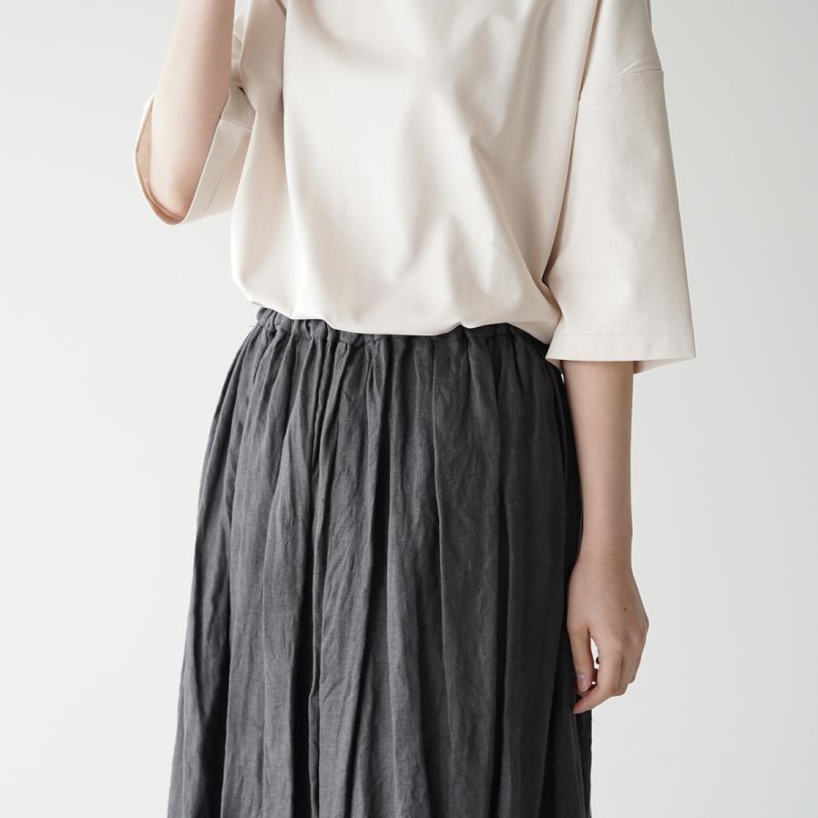 ミズイロインド mizuiro ind タック ギャザー ロングスカート tuck gather long skirt レディース 2022春夏 1-269905｜crouka｜06