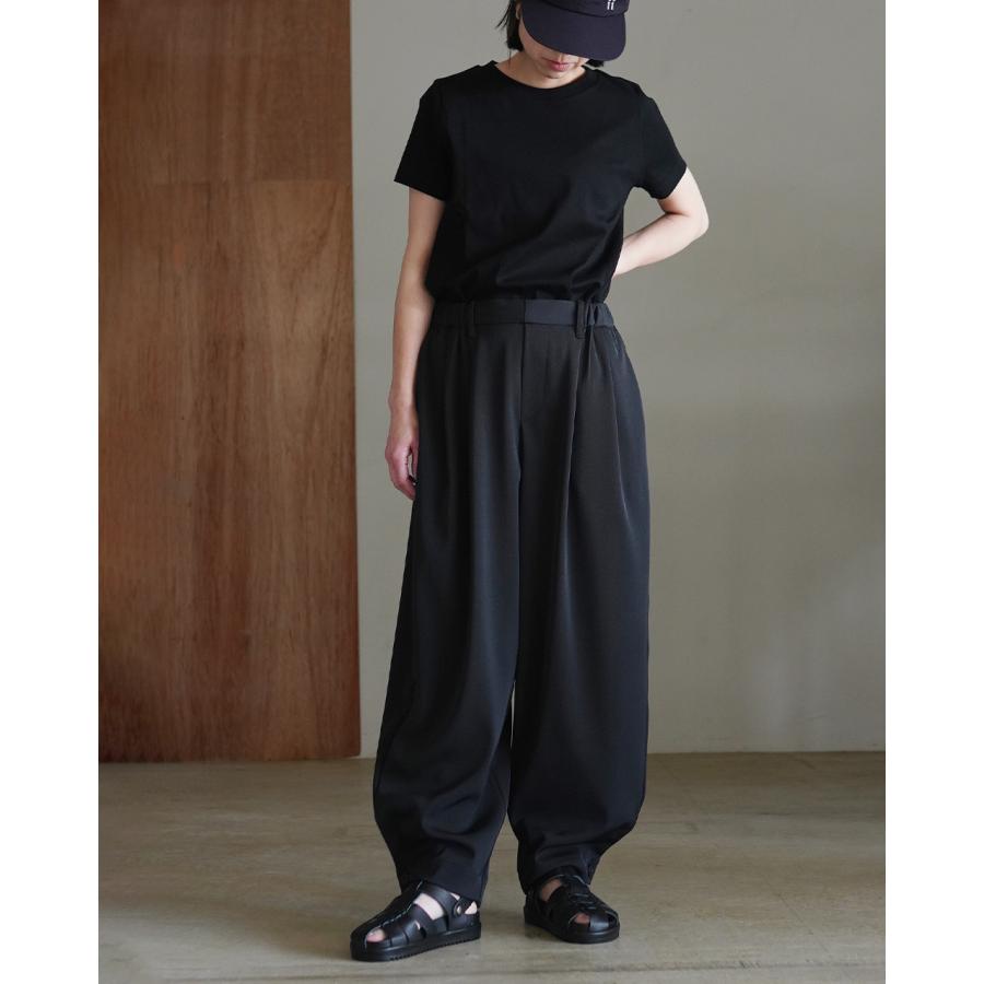 mizuiroind（ミズイロインド） パンツ タックヘムコクーンパンツ