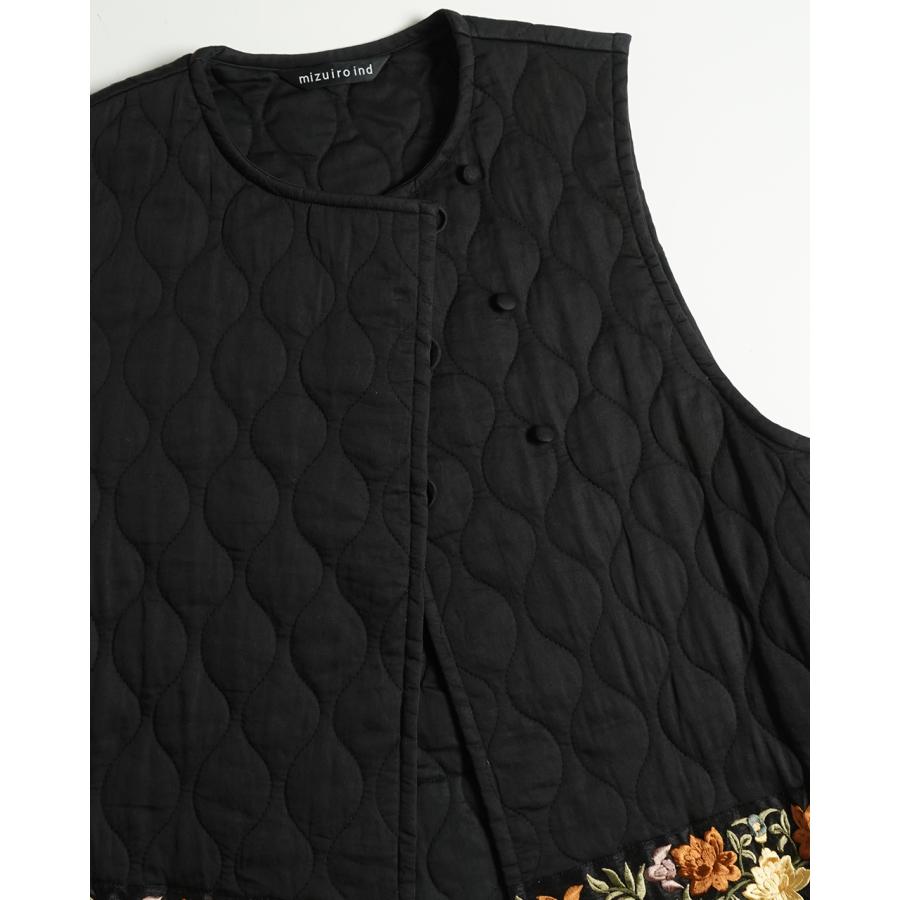 conte エンブロイダリー レース ディープVネック ベスト conte＞エンブロイダリー レース ディープVネック ベスト