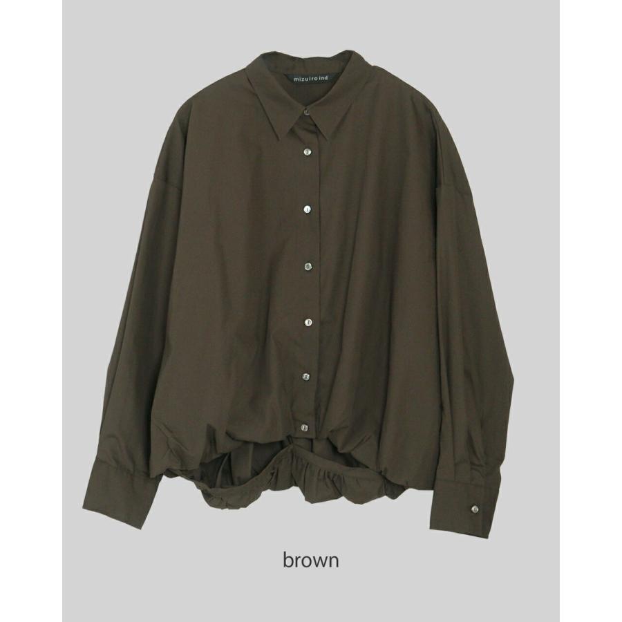 ミズイロンド バルーンシャツ チャコールグレー 楽天市場】【2025秋冬新作】ミズイロインド mizuiroind バルーン