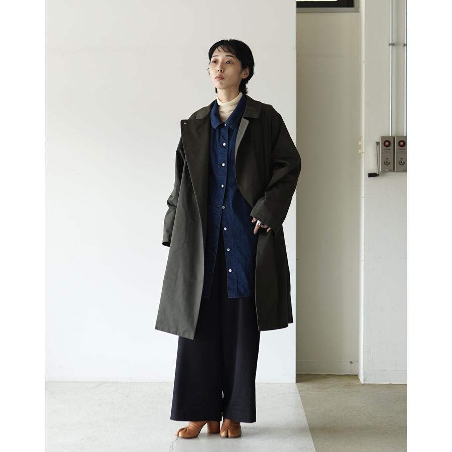 ミズイロインド mizuiro ind デニム ワイドシャツ denim wide shirt
