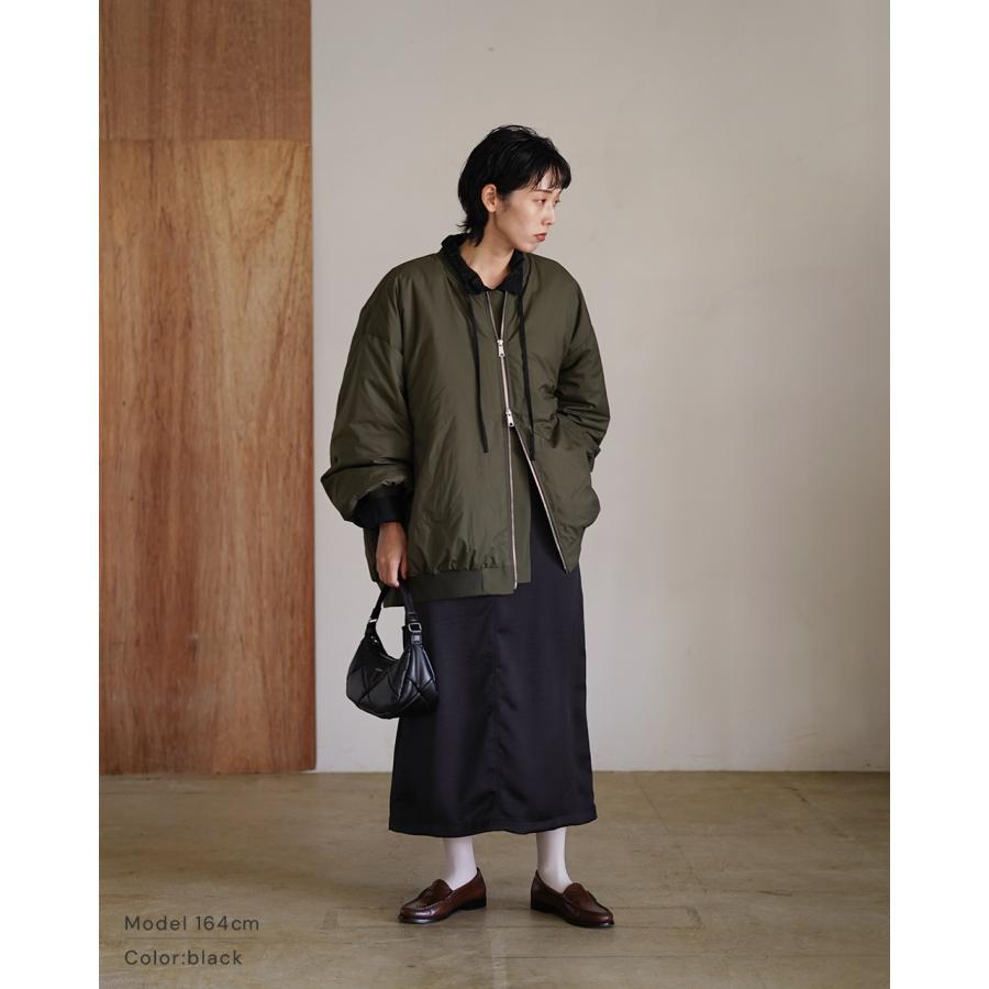 ミズイロインド mizuiro ind 長袖シャツ レディース gathered stand