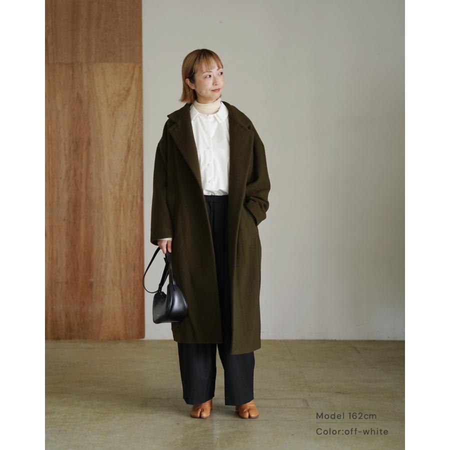 ミズイロインド mizuiro ind 長袖シャツ レディース double collars