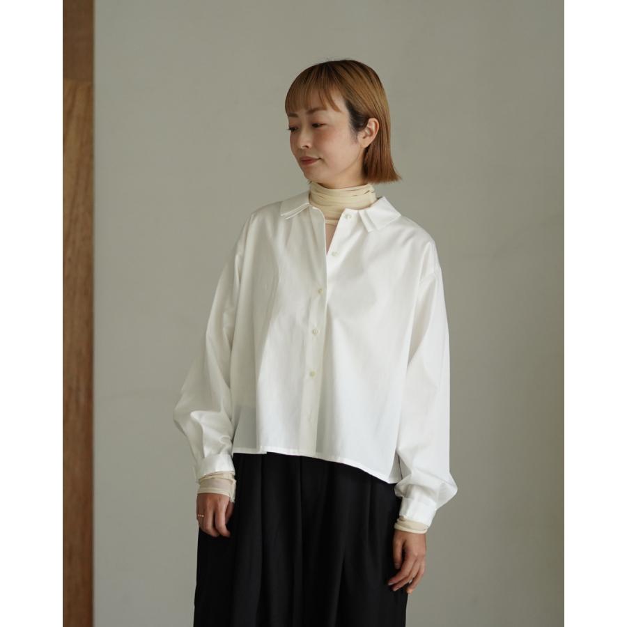 ミズイロインド mizuiro ind 長袖シャツ レディース double collars