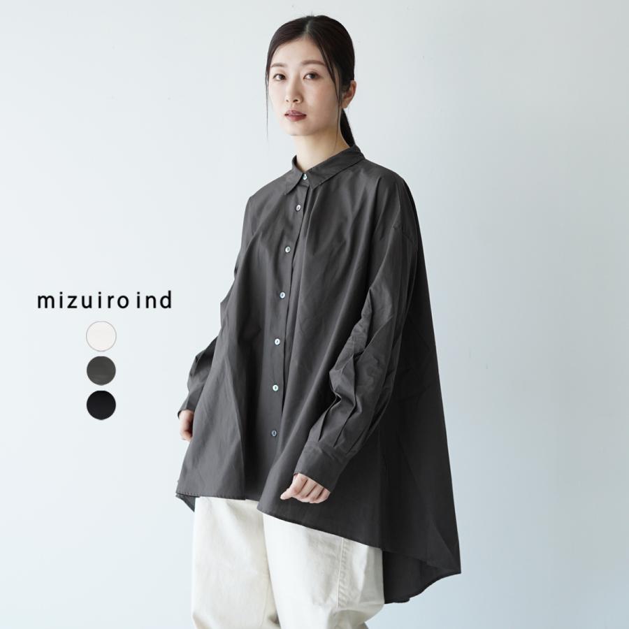 注目ブランドのギフト Mizuiro ミズイロインド Ind 3 21秋冬 レディース Tunic Shirt Flare チュニック シャツ フレア Ind Mizuiro ミズイロインド ワンピース チュニック