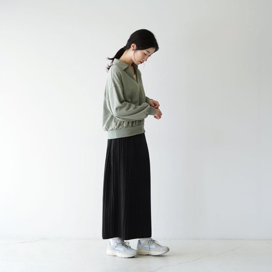 ミズイロインド mizuiro ind プリーツ ライク ニット スカート pleats like knit SK レディース 2022秋冬 3-260020 セール｜crouka｜07