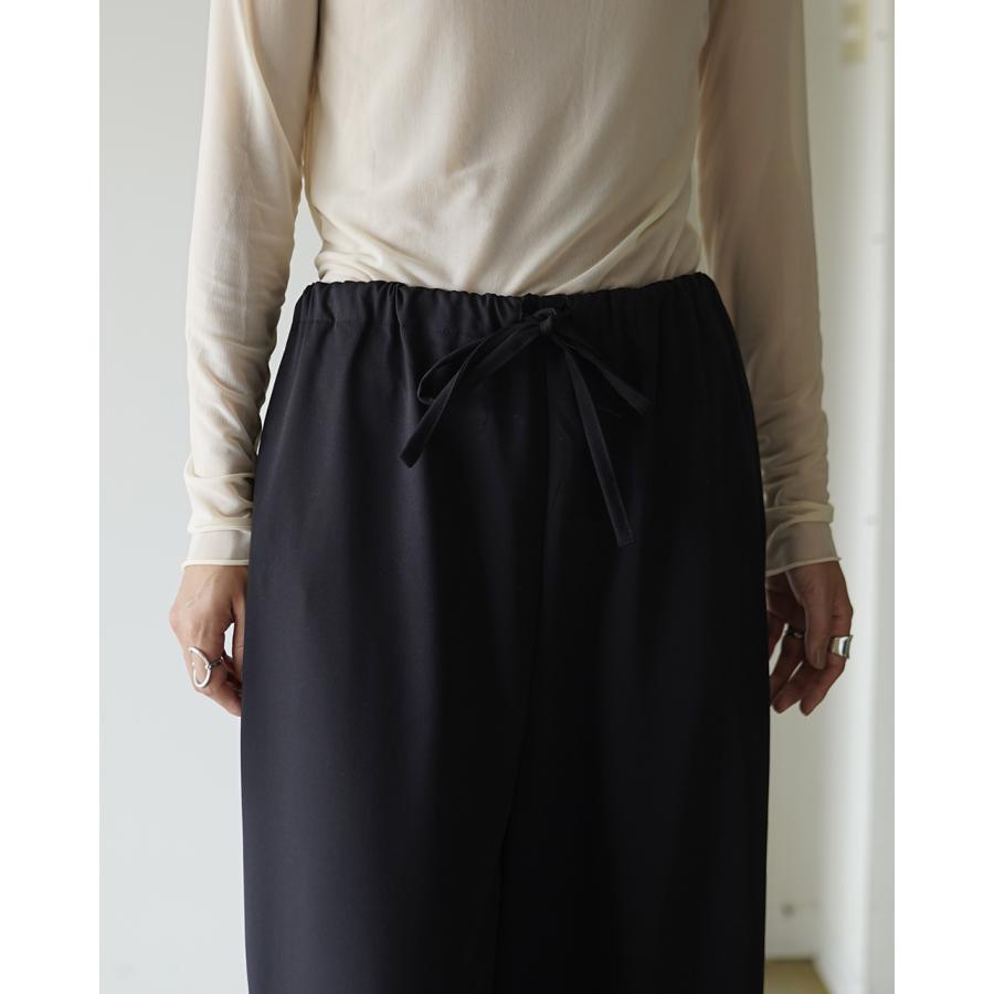 新品未使用 mizuiro ind ミズイロインド カーゴイージーパンツ 黒 mizuiro ind ワイドカーゴパンツ （その他パンツ）｜mizuiro ind