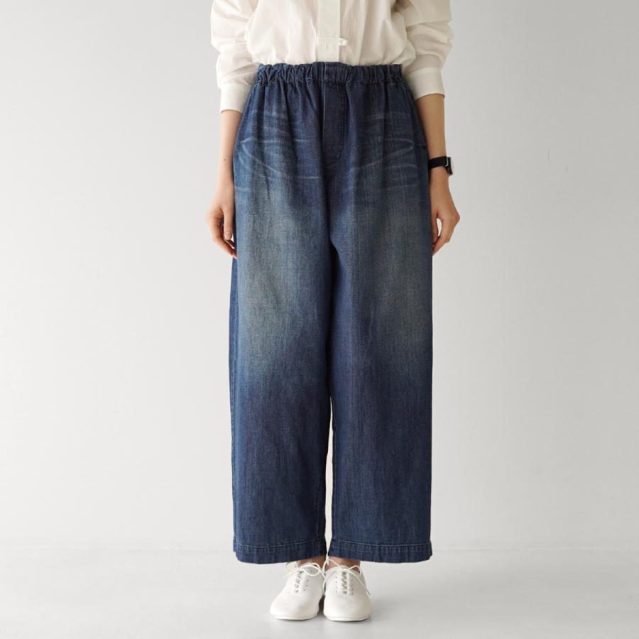 ミズイロインド  mizuiro ind. デニム ワイド パンツ denim wide pants イージーパンツ レディース 2021春夏 3-26937211 送料無料｜crouka｜10