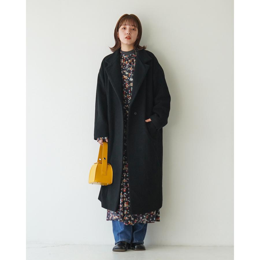 SALE ミズイロインド mizuiro ind スタンドカラー ウール コート