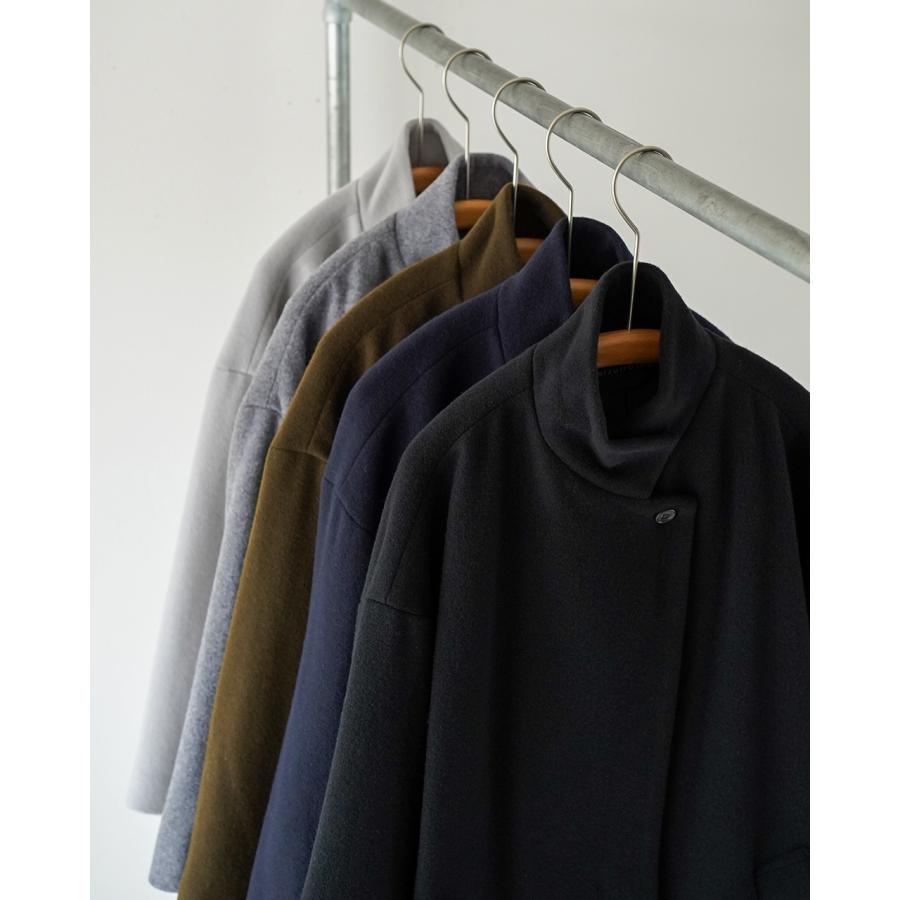 ジャケット・アウター mizuiro ind wool blend stand collar CT mizuiroind（ミズイロインド） 【期間限定！ポイント15倍】ミズイロ