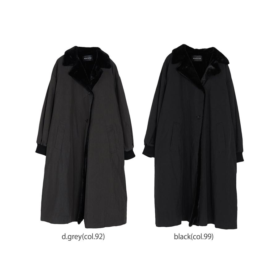 mizuiroind ミズイロインド mizuiro ind コート バック ボア