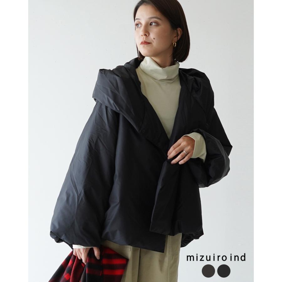 美品❤️mizuiro ind フーデットワイド ダウンジャケット ブラウン-