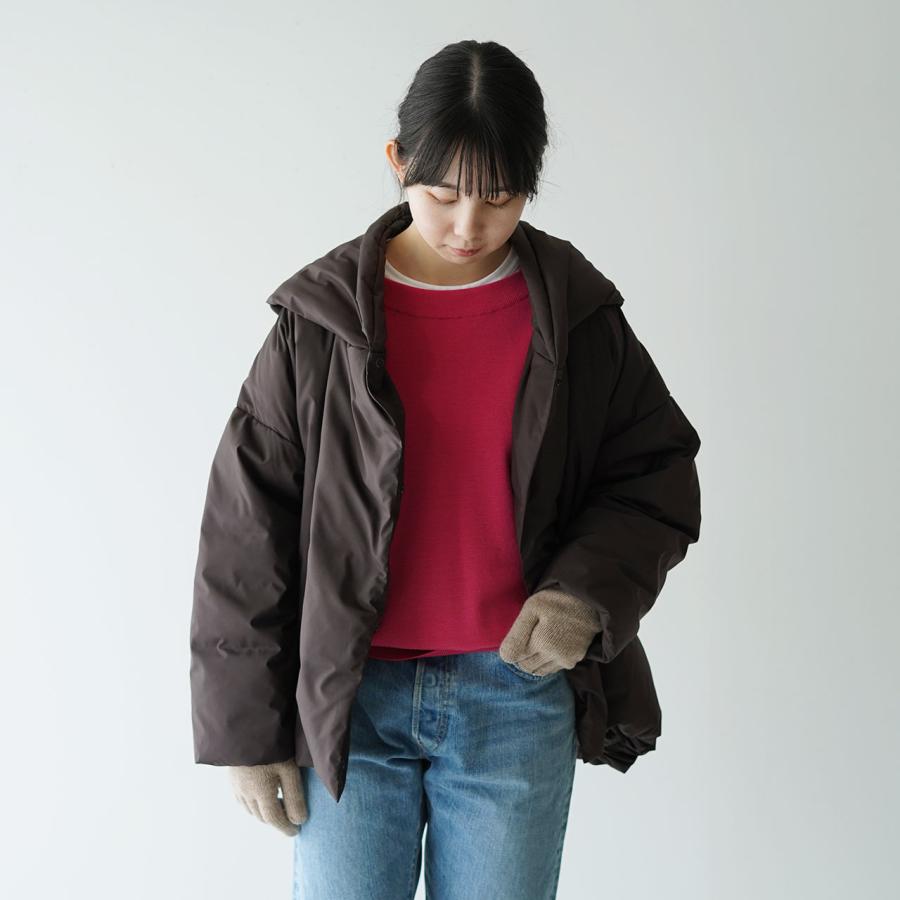 美品❤️mizuiro ind フーデットワイド ダウンジャケット ブラウン-