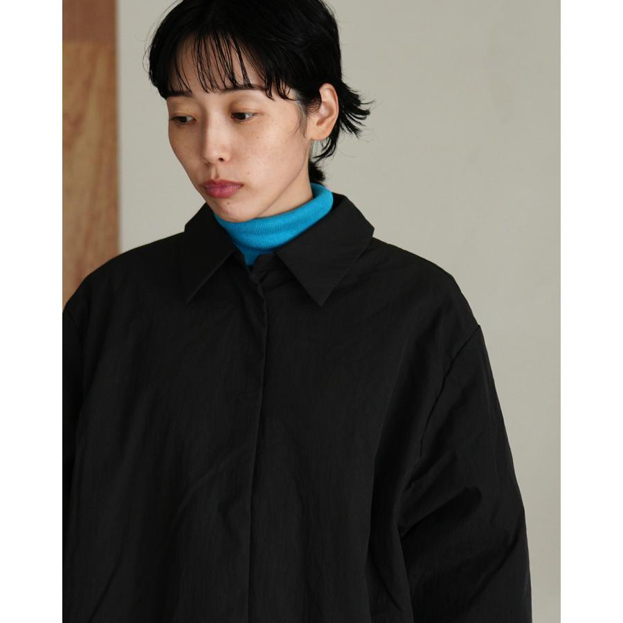 ミズイロインド mizuiro ind アウター ワイドパディングシャツ