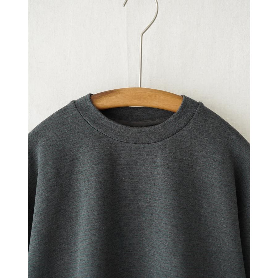 SALE！モクティ mocT プルオーバー フリース ボーダー メンズ LYOCELL