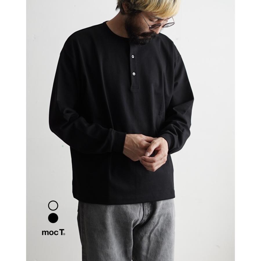 週末限定！ポイント10倍】SALE！モクティ mocT Tシャツ ヘンリーネック