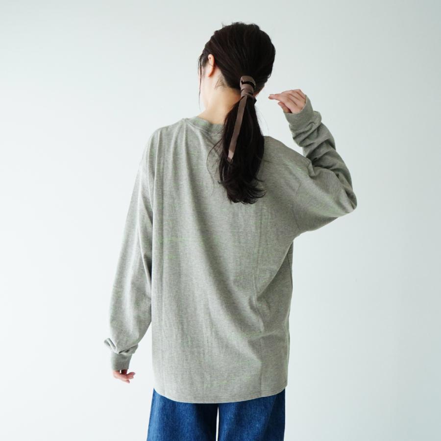 モクティ mocT ネオン ボーダー ロングスリーブ クルーネック ポケット