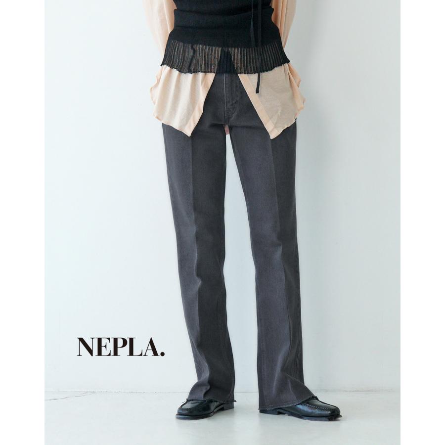 NEPLA. SALE！ネプラ セミフレアパンツ チャコール レディース