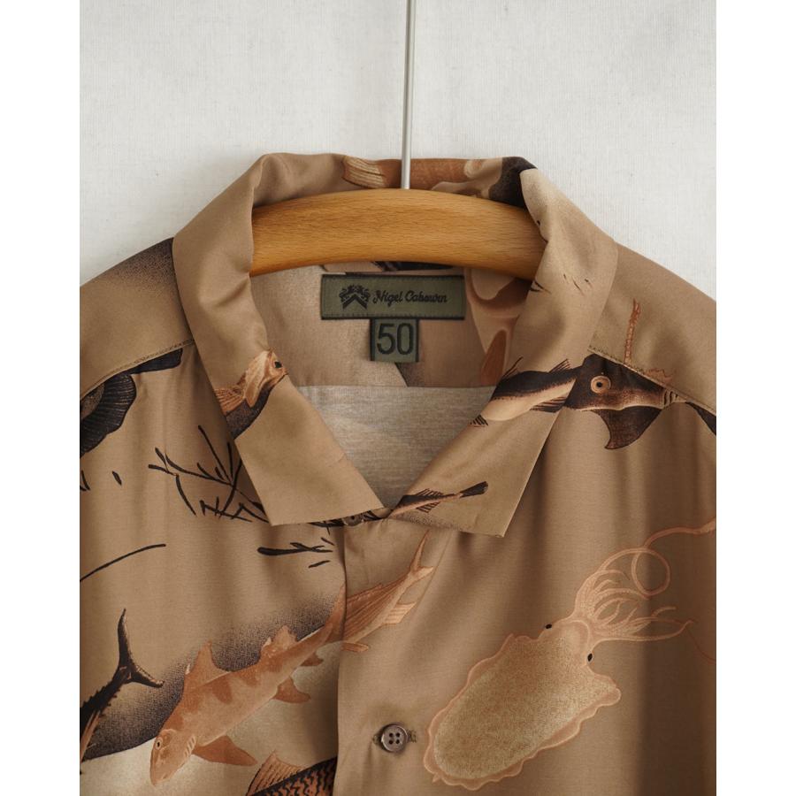 アロハ☆ NIGEL CABOURN（ナイジェルケーボン） アロハシャツ ギョグン 魚群