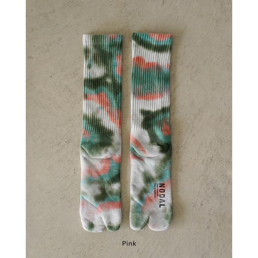 NODAL（ノーダル） 靴下 タイダイロングソックス ユニセックス Tie Dye