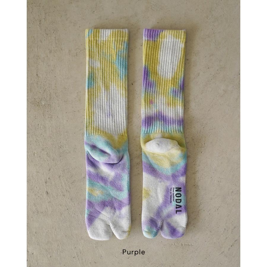 NODAL（ノーダル） 靴下 タイダイロングソックス ユニセックス Tie Dye