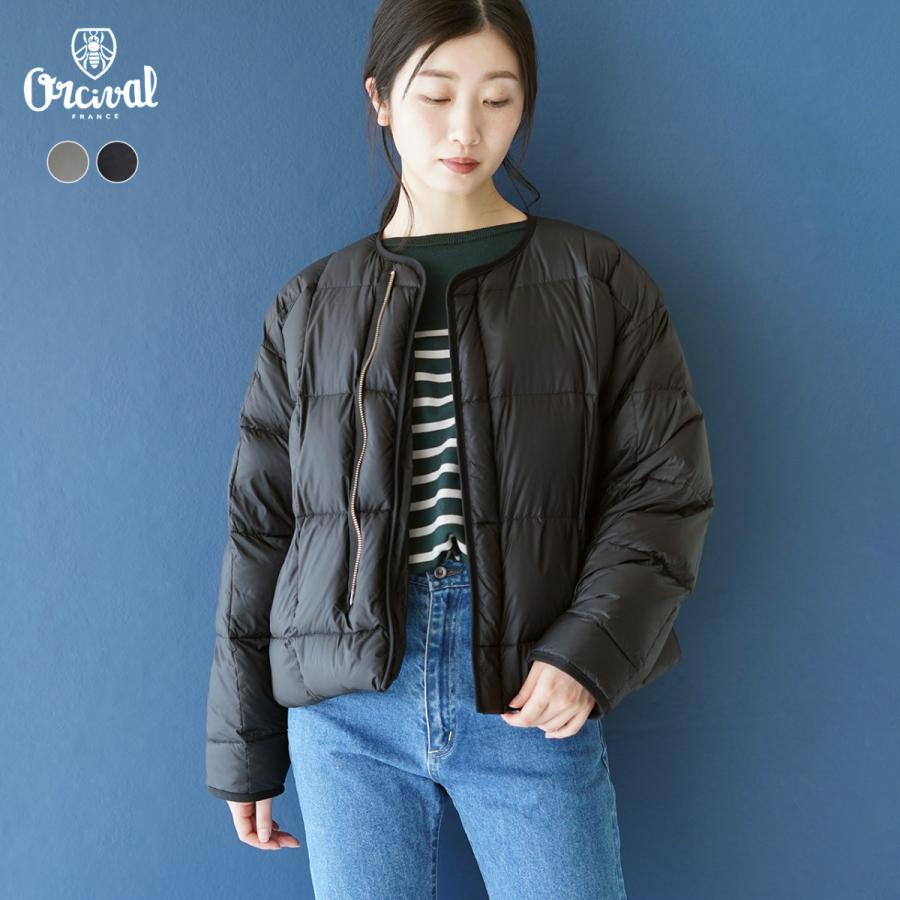 ORCIVALオーシバルライト ダウン ショートブルゾン ブラック サイズ1