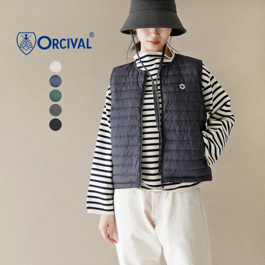 オーシバル　ORCIVAL ダウンベスト黒　新品未使用 ORCIVAL オーシバル オーチバル/ORCIVAL ライト ダウン ベスト
