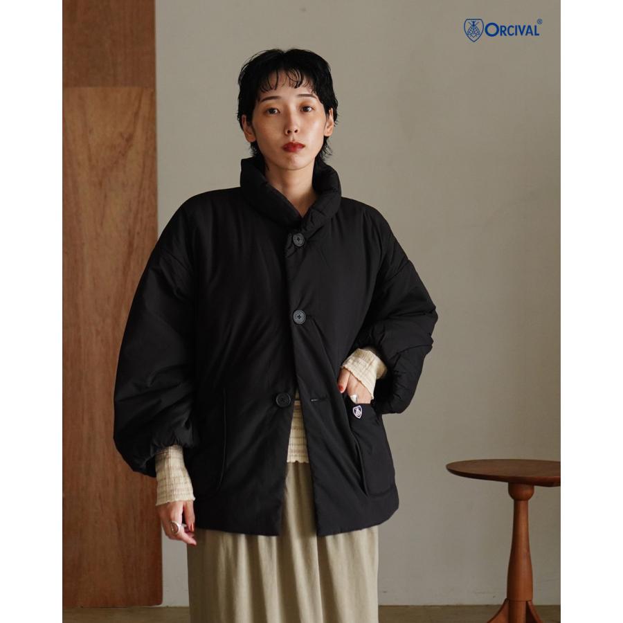 【未使用】ダブルスタンダードクロージング♡ソブ　女優襟♡ビッグカラージャケット ORCIVAL｜スタンド カラー ブルゾン アウター ダウン STAND COLLAR