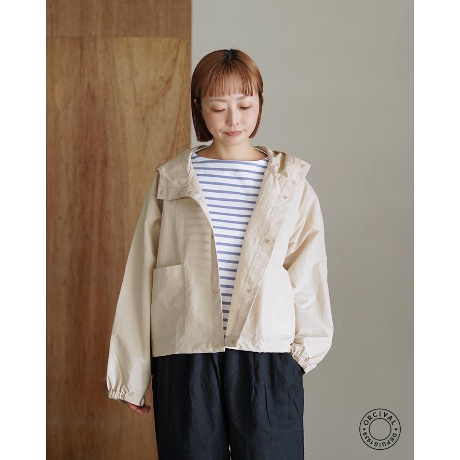 small world☆ORCIVAL オーチバル ベージュジャケット ORCIVAL（オーシバル） オーチバル ブルゾン ジャケット フード付き